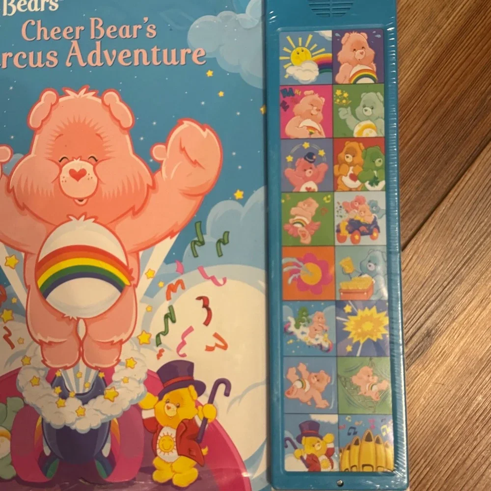 New SEALED Care Bears Cheer Bears Circus Adventure Deluxe Sound StoryBook 2004